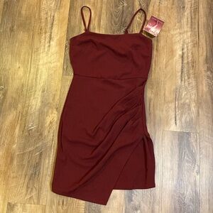 🔥 SALE - NWT Wine Mini Dress